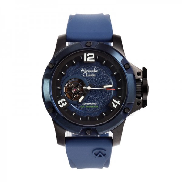 Alexandre Christie AC 6295 Black Blue Automatic MARUBBU